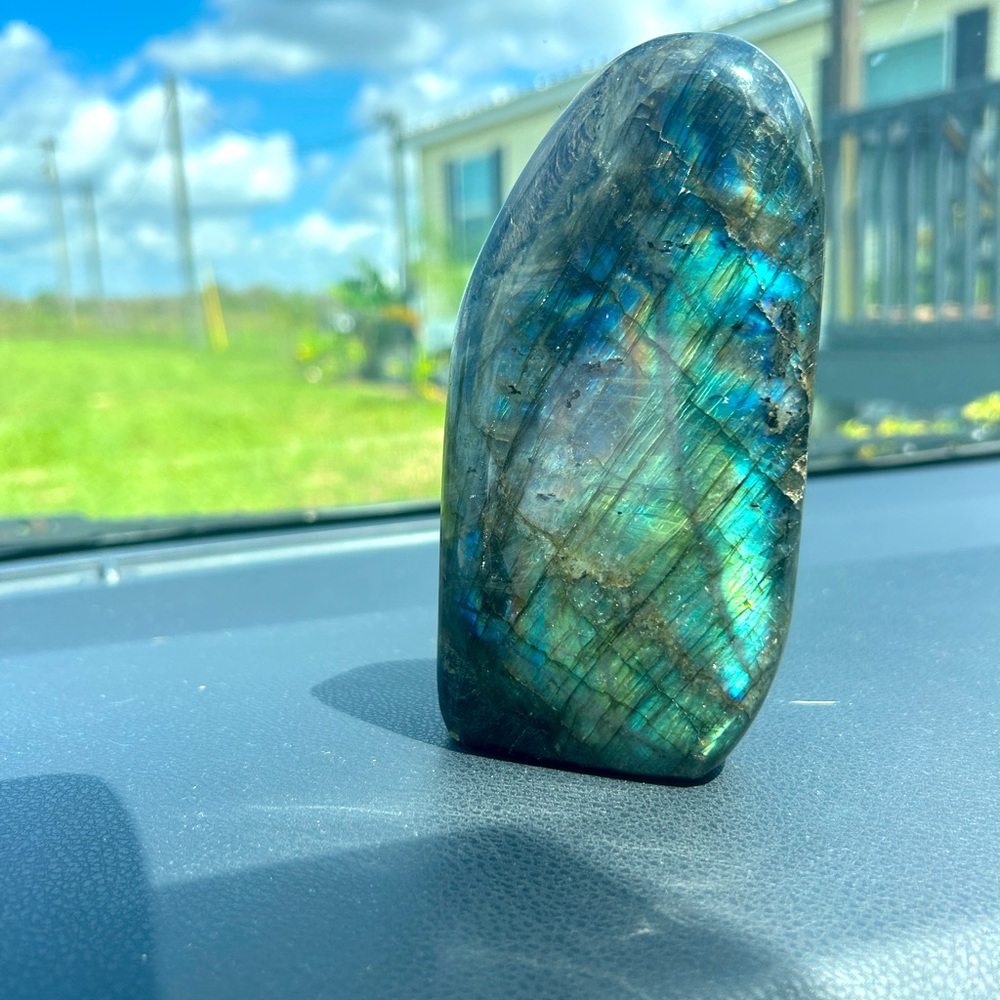 Labradorite Self Standing Freeform Rock